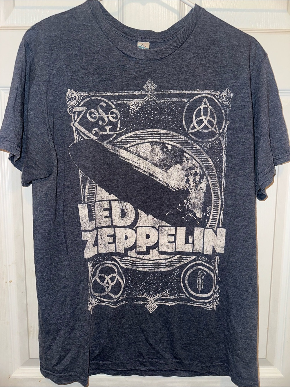 Led Zeppelin Vintage 2004 Graphic T-Shirt - Navy Blue